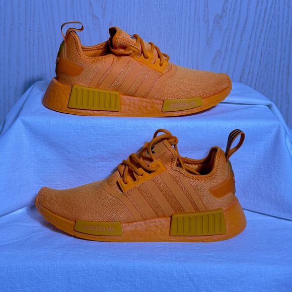 Adidas Sneakers‎ women size 8 NMD R1 W Orange Monochrome Boost Athletic EUC